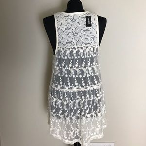 Express Tops - Express Ivory Lace Tunic NWT Express Tops - Express Ivory Lace Tunic NWT